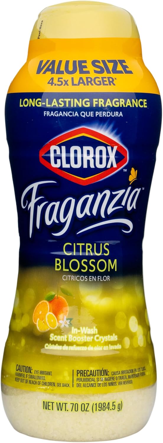 Clorox Fraganzia In-Wash Scent Booster Crystals in Ocean Scent, 18 Oz Twin Pack | Laundry Scent Booster Crystals | In-wash Scent Booster for Fresh Laundry in Ocean Scent 18 Ounce Twin Pack, 36oz
