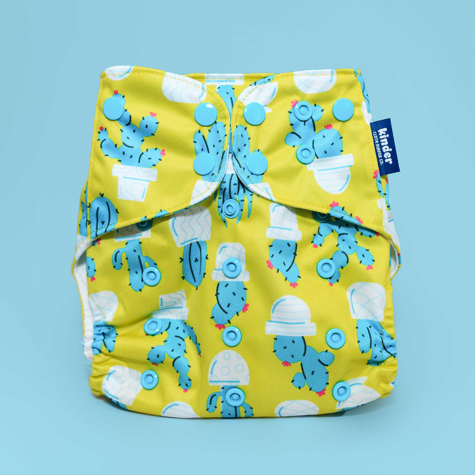 Kinder Cloth Diaper Co. Patterned Basics Pocket Cloth Diaper with Athletic Wicking Jersey