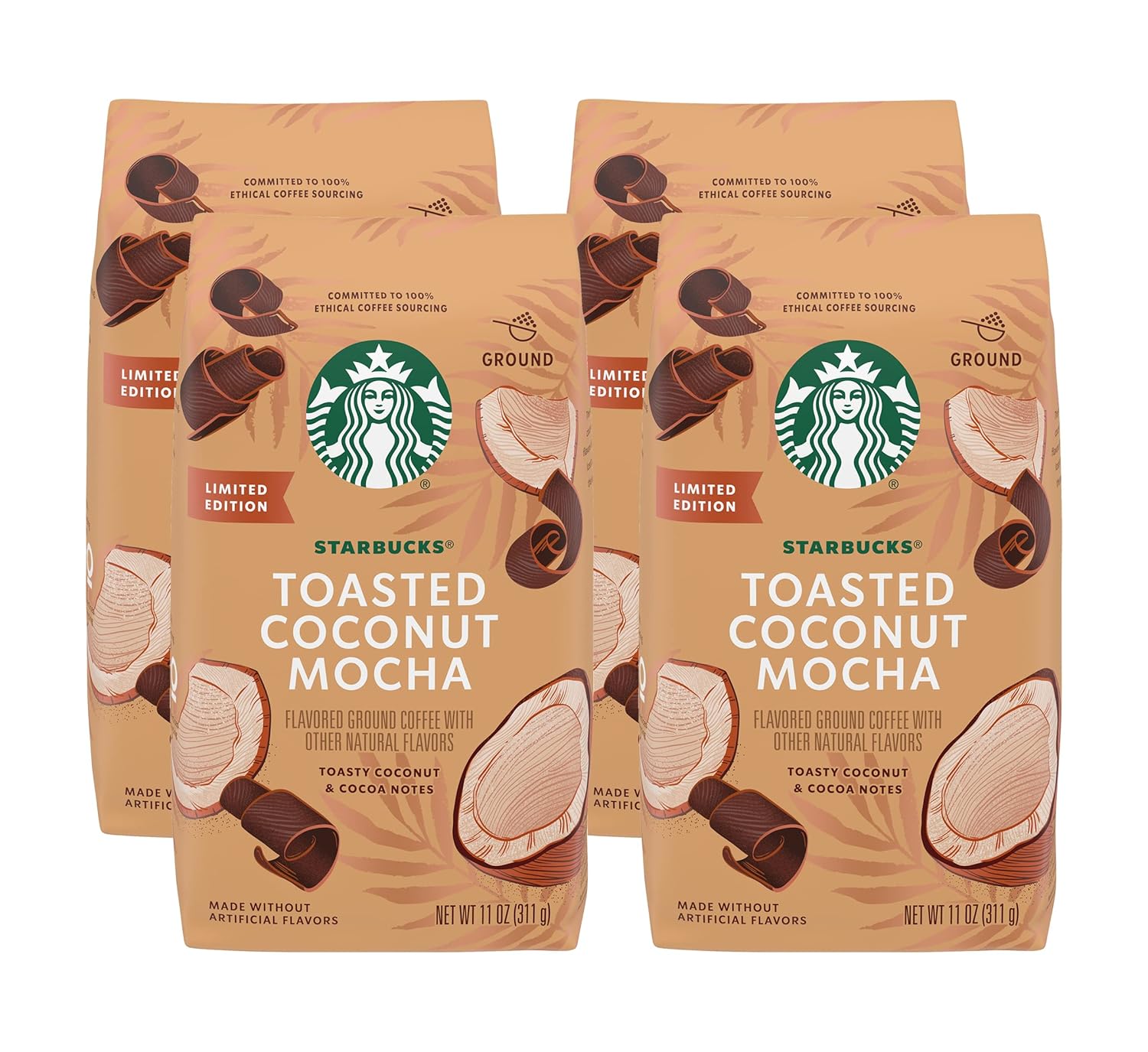 Starbucks Ground Coffee, Medium Roast Coffee, Pike Place Roast, 100% Arabica, 1 Bag (28 Oz)