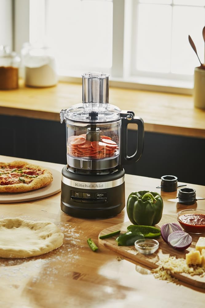 KitchenAid KFP0718CU Food Processor, 7 Cup, Contour Silver