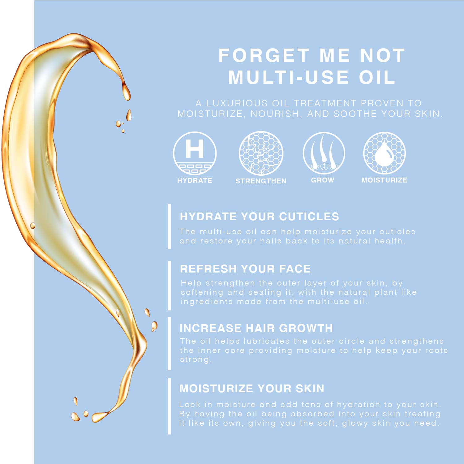 Provence Multi-Use Face, Body & Hair Oil - Hydrates Skin, Restores Shine - With Apricot, Coconut Oil & Vitamin E - 4 Fl Oz