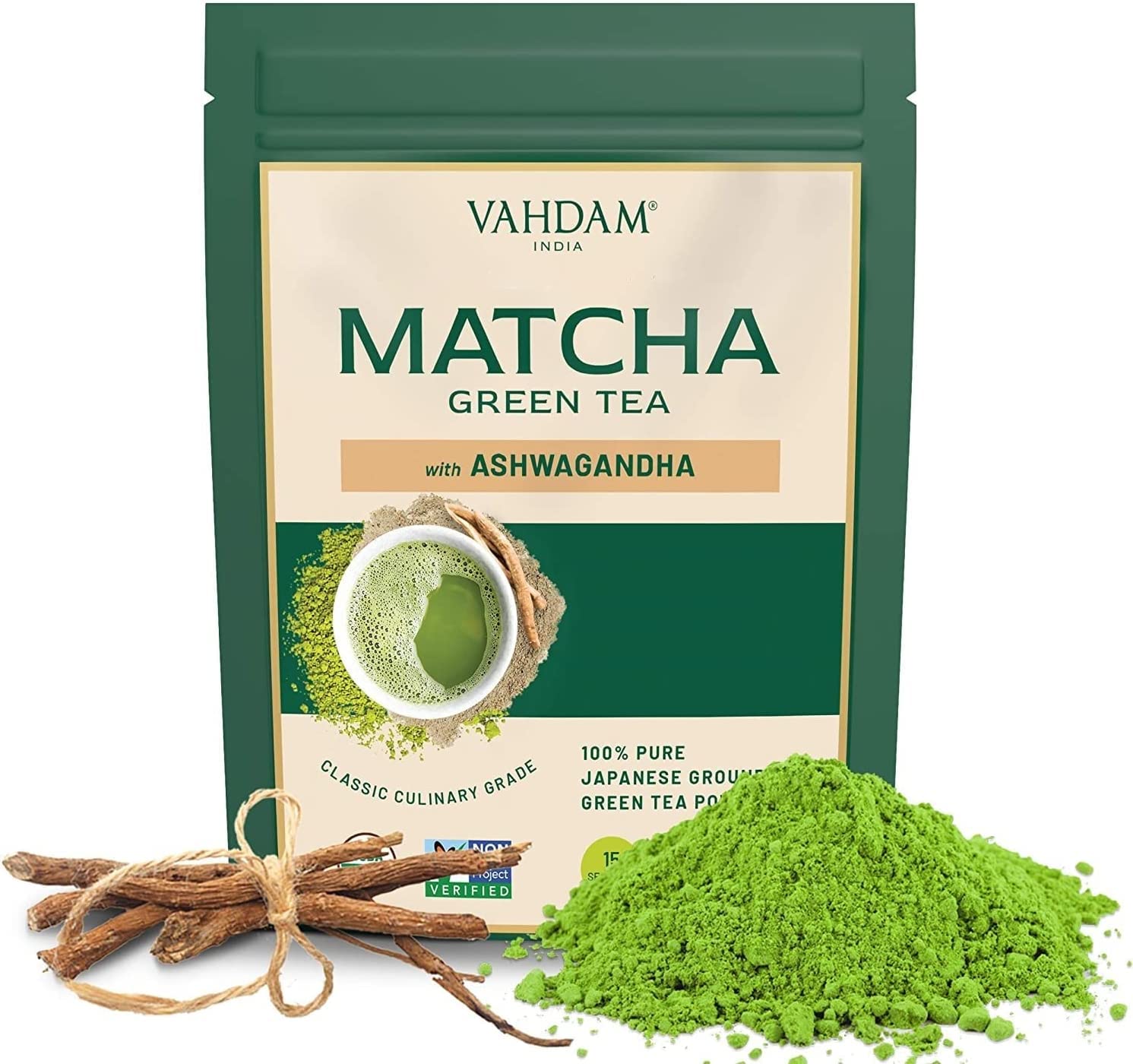 VAHDAM, Organic Turmeric Ginger Herbal Tea Bags (100 Pyramid Tea Bags) Caffeine Free, Non GMO, Gluten Free | 100% Pure Herbal Blend - Savory & Spicy | Plant-Based Tea Bags | Resealable Ziplock Pouch