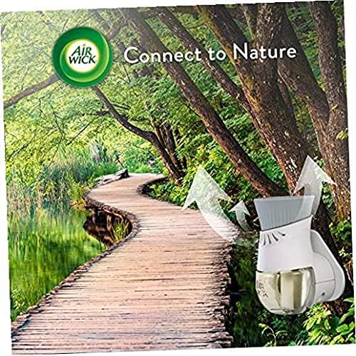 Air Wick Plug in Scented Oil Refill, 5ct, Fresh Linen, Essential Oils, Air Freshener