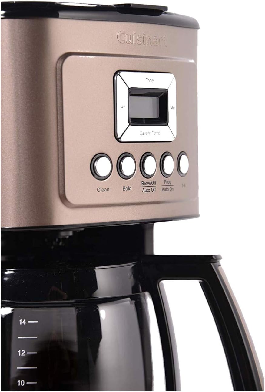 Cuisinart Coffee Maker, 14-Cup Glass Carafe, Fully Automatic for Brew Strength Control & 1-4 Cup Setting, Stainless Steel, DCC-3200P1