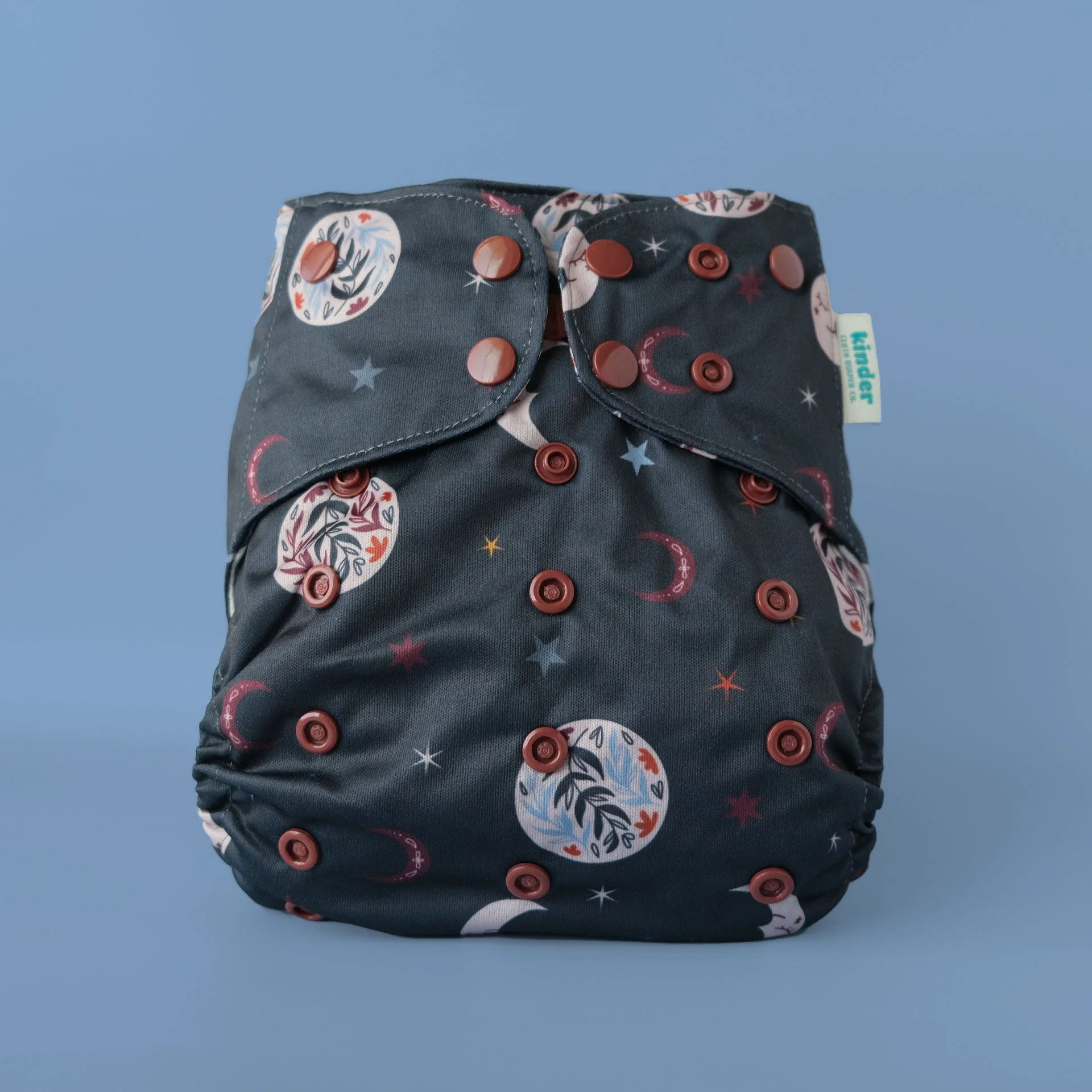 Kinder Cloth Diaper Co. Patterned Pocket Cloth Diaper with Athletic Wicking Jersey