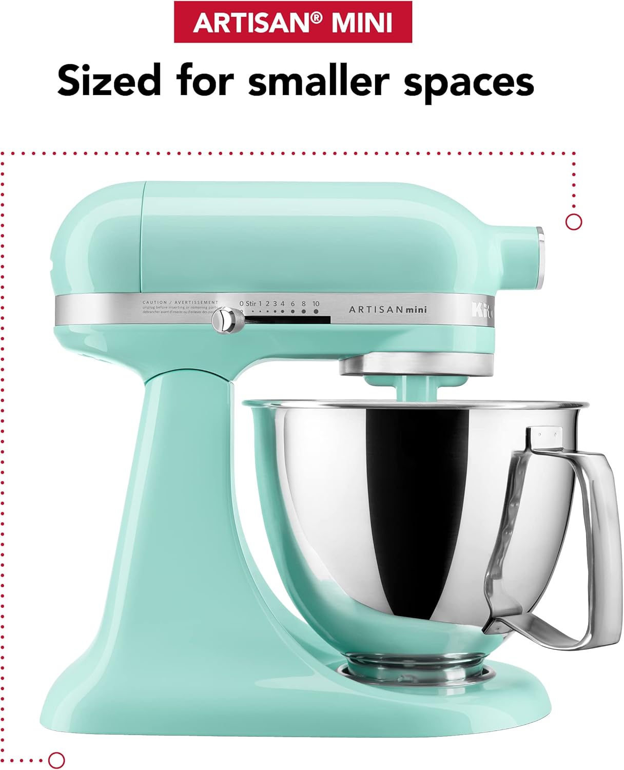 KitchenAid Artisan Mini 3.5 Quart Tilt-Head Stand Mixer - KSM3316X - Black Matte