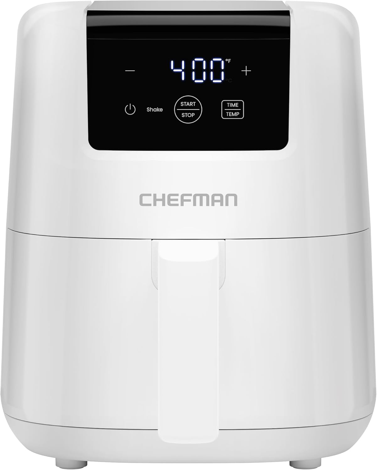 CHEFMAN 2 Qt Mini Air Fryer – Digital Space-Saving Compact Air Fryer with Nonstick and Dishwasher Safe Basket, Quick & Easy Meals in Minutes, Features Digital Timer and Shake Reminder – Grey