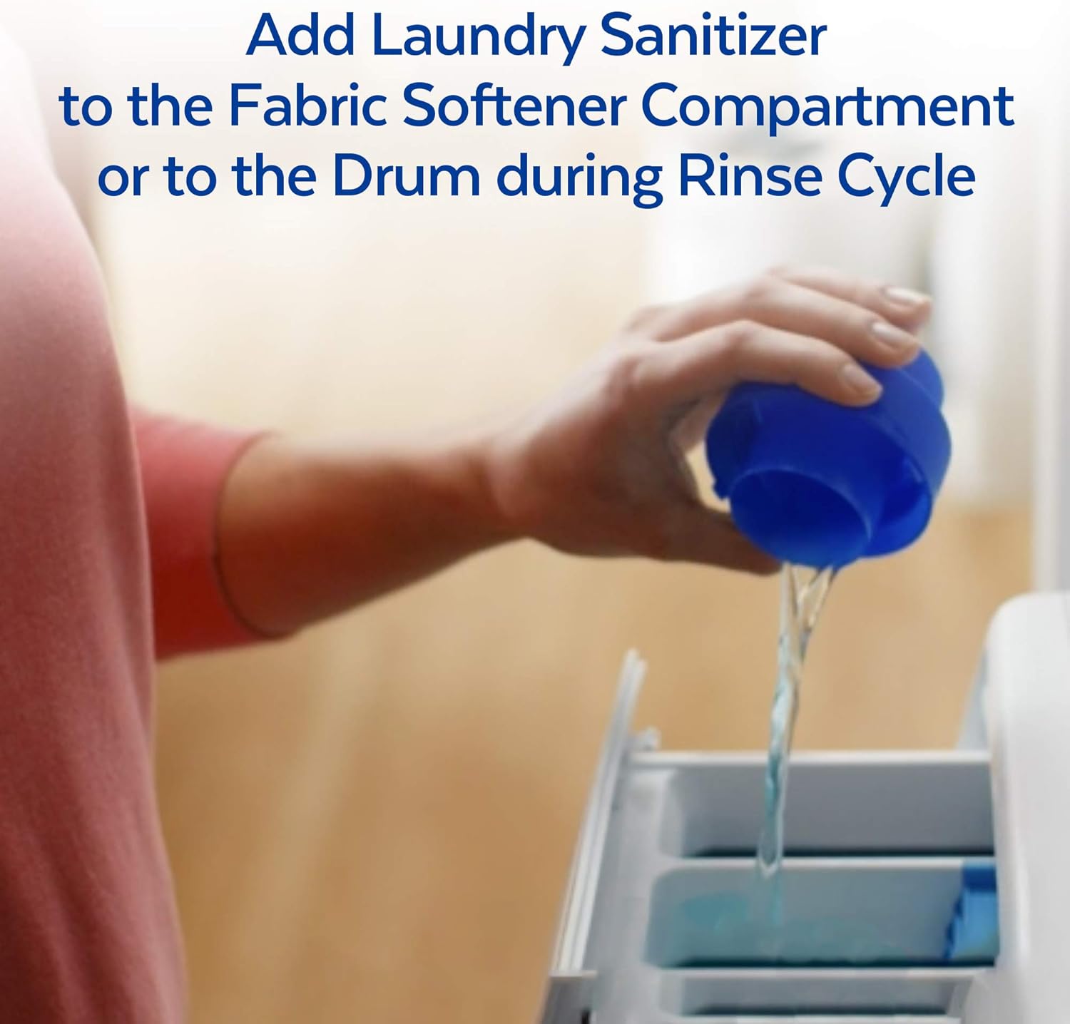 Lysol Laundry Sanitizer Additive, Free & Clear, Free from Fragrance and Dyes, 0% Bleach Laundry Sanitizer, Bacteria-causing Laundry Odor Eliminator, Unscented, 90 Fl Oz (Pack of 1) - Package May Vary