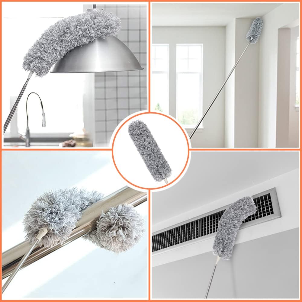 Microfibre Duster for high Ceilings, Duster for Cleaning Fan Cobweb, 100