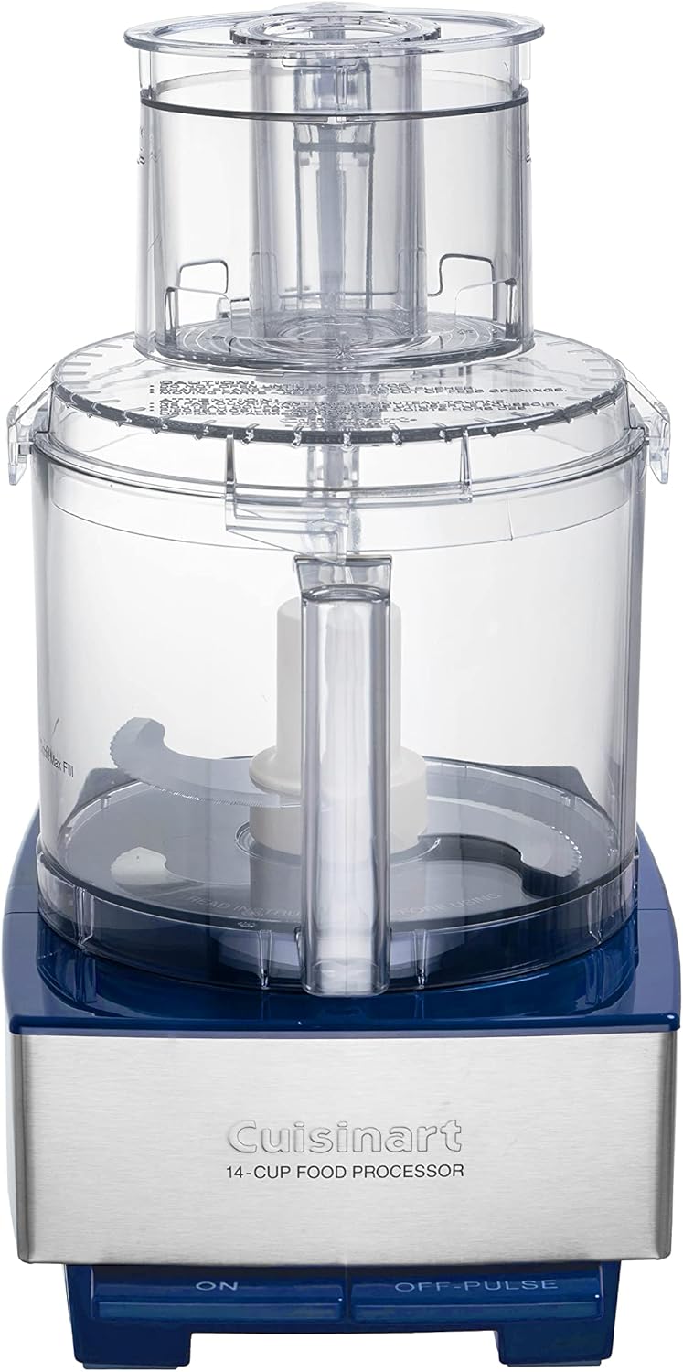 Cuisinart Food Processor 14-Cup Vegetable Chopper for Mincing, Dicing, Shredding, Puree & Kneading Dough, Stainless Steel, DFP-14BCNY