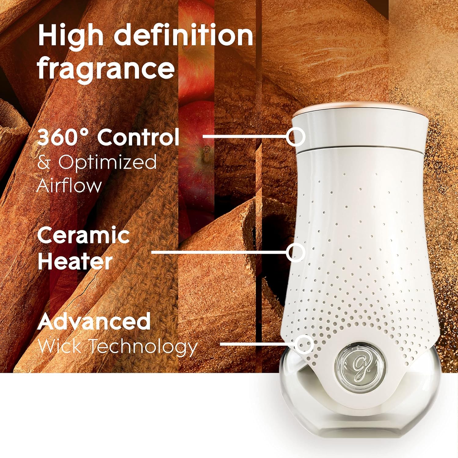 Glade PlugIns Air Freshener Starter Kit, Scented and Essential Oils for Home and Bathroom, Clean Linen, 4.02 Fl Oz, 2 Warmers and 6 Refills