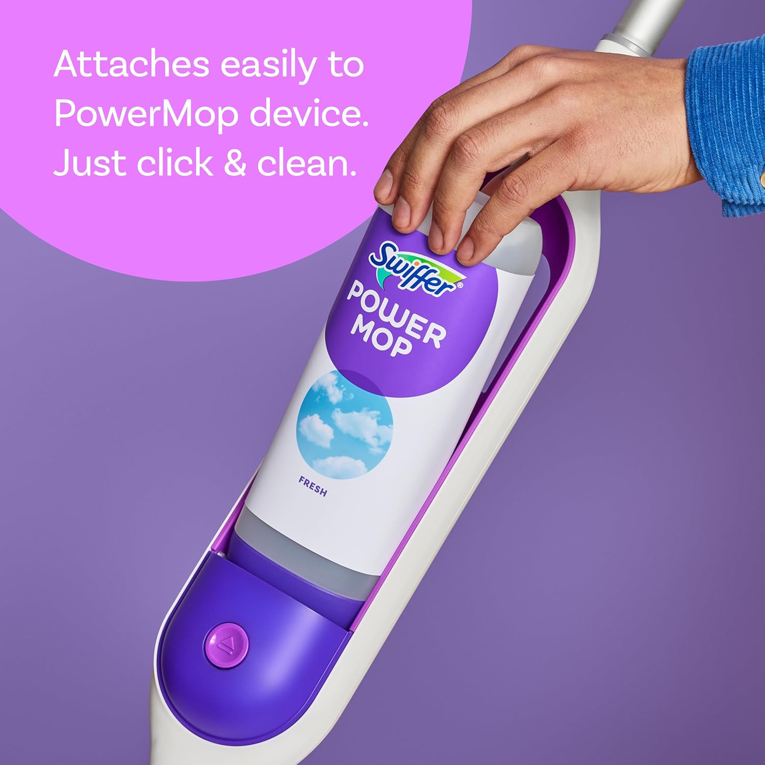 Swiffer PowerMop Floor Cleaning Solution with Fresh Scent, 25.3 fl oz, 2 Pack