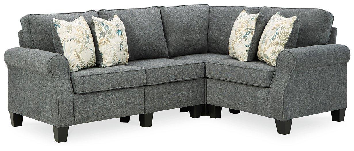 Alessio Charcoal 3-Piece Sectional