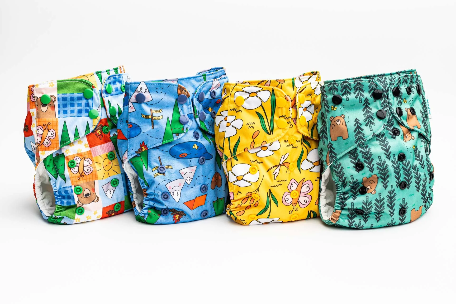 Kinder Cloth Diaper Co. Artist Collaborations Pocket Cloth Diaper with Athletic Wicking Jersey