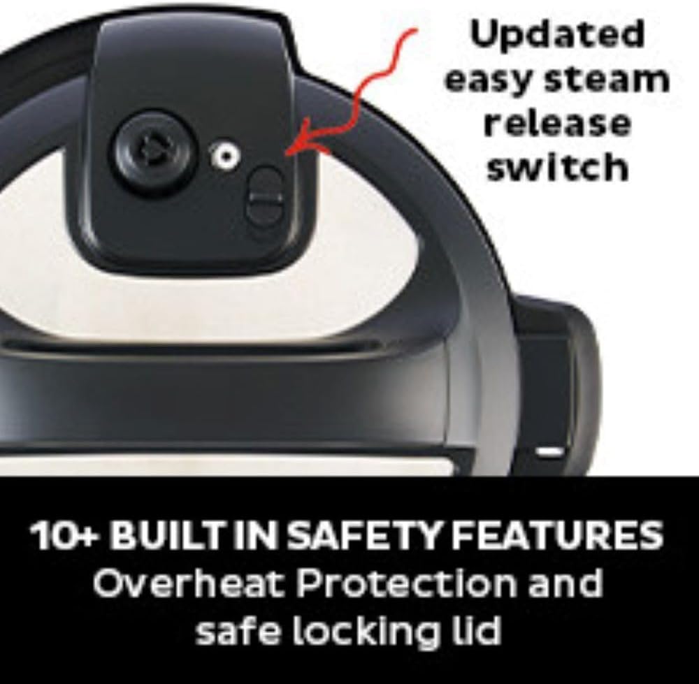 Instant Pot Duo 7-in-1 Electric Pressure Cooker, Slow Cooker, Rice Cooker, Steamer, Sauté, Yogurt Maker, Warmer & Sterilizer, Includes App With Over 800 Recipes, Stainless Steel, 6 Quart