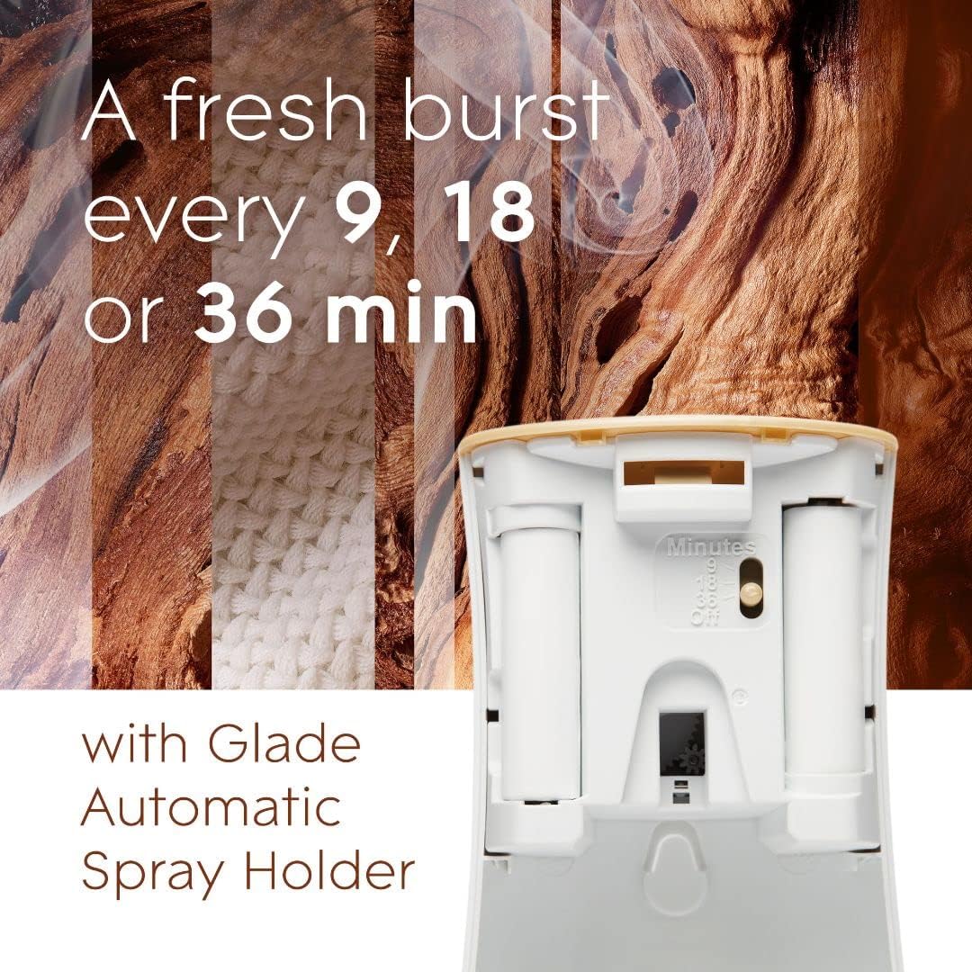 Glade Automatic Spray Air Freshener Refill, Scented Air Freshener for Home and Bathroom, Clean Linen, 6.2 Oz, 3 Count