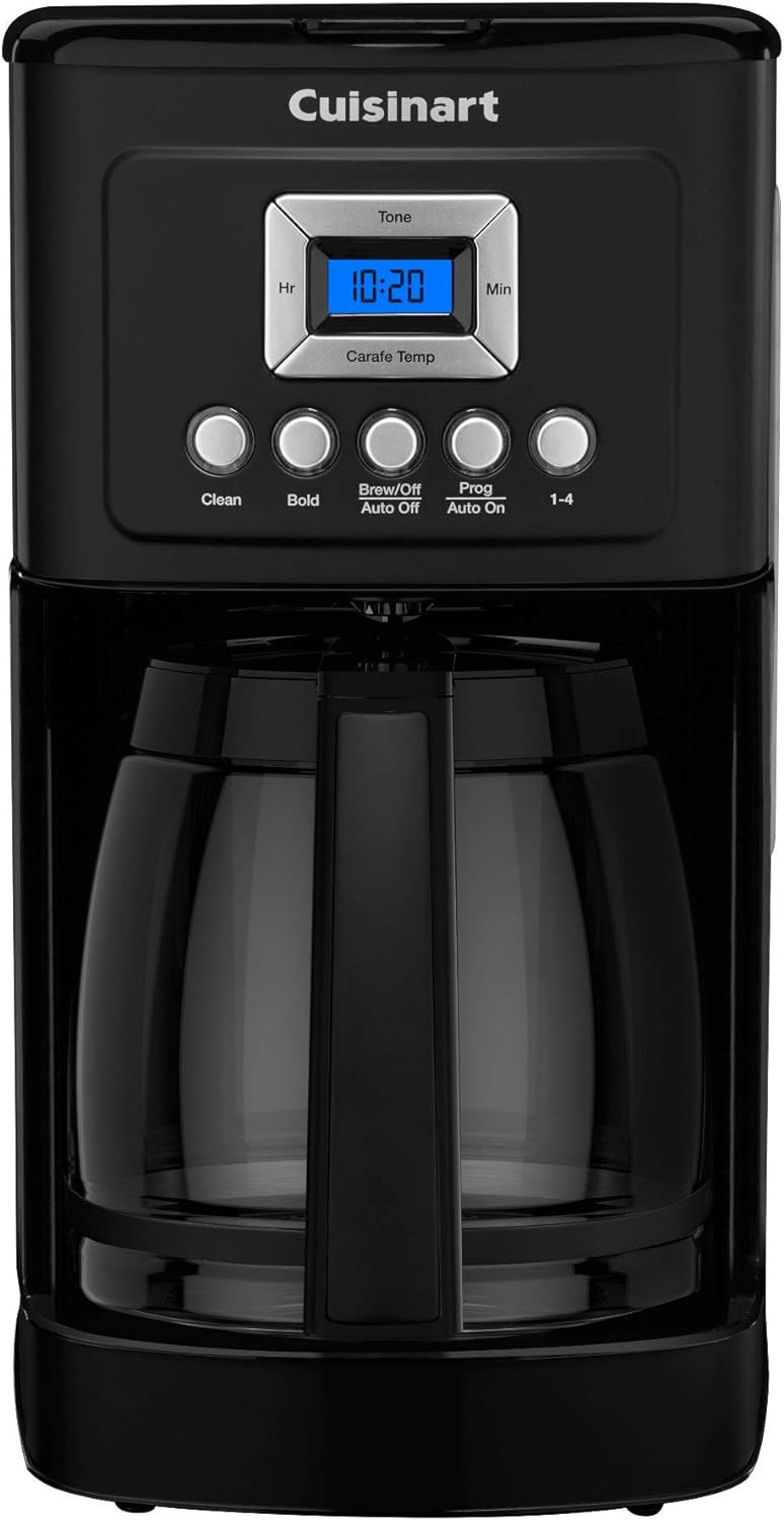 Cuisinart Coffee Maker, 14-Cup Glass Carafe, Fully Automatic for Brew Strength Control & 1-4 Cup Setting, Stainless Steel, DCC-3200P1
