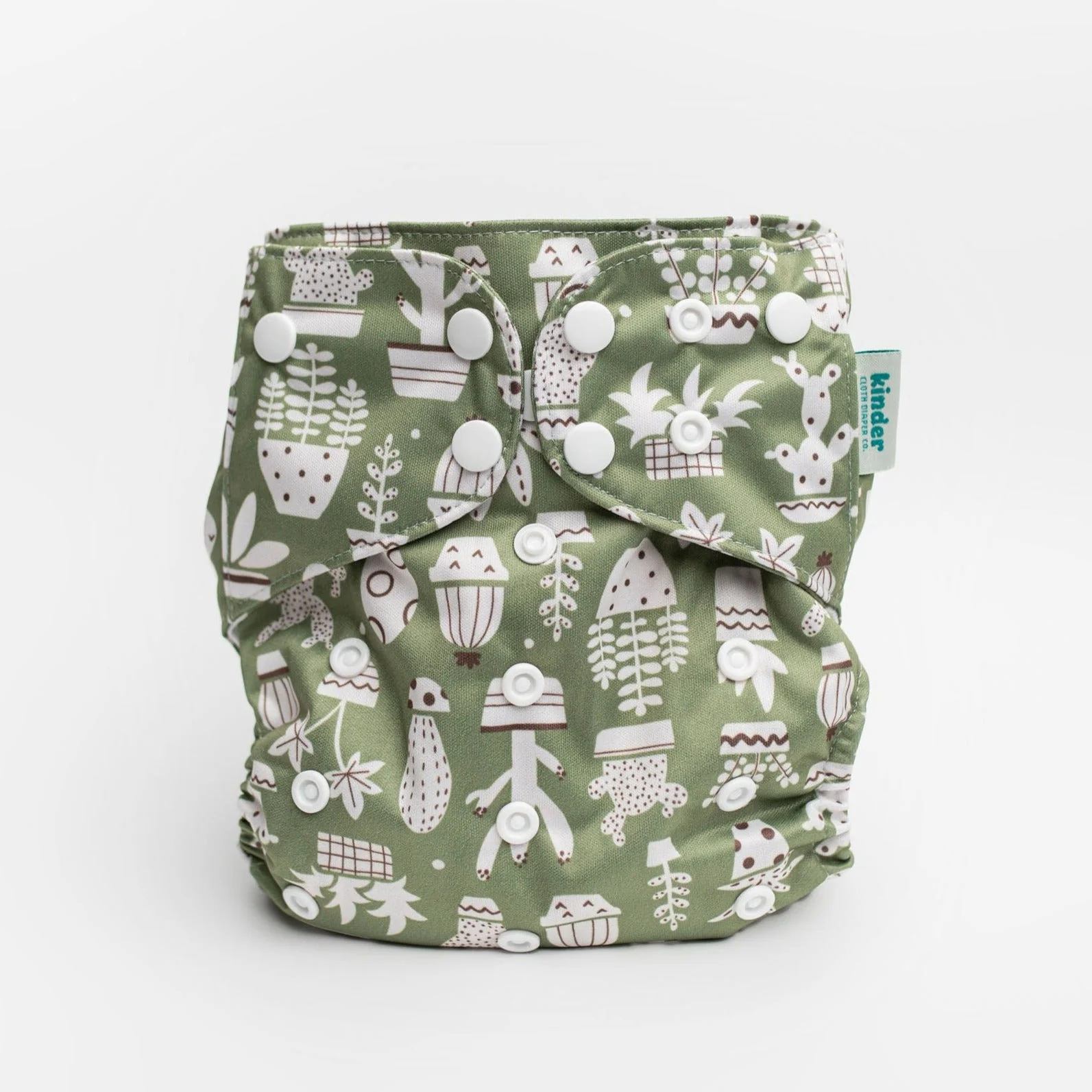 Kinder Cloth Diaper Co. Patterned Pocket Cloth Diaper with Athletic Wicking Jersey