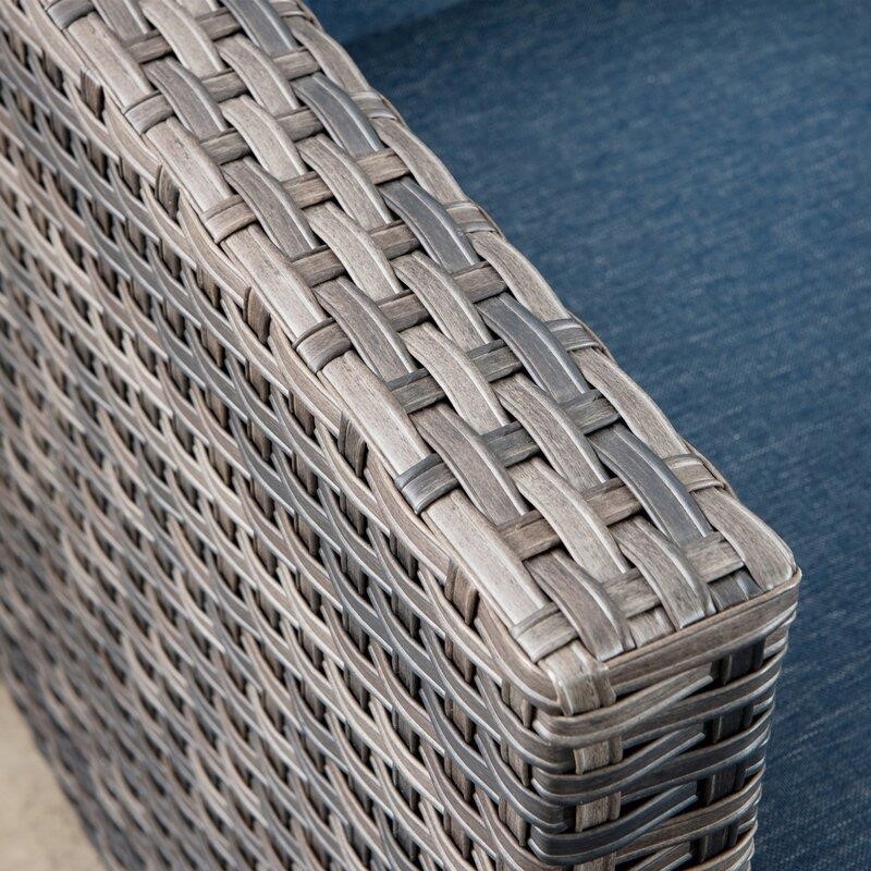 Harshil 6 Piece Rattan Sofa Seating Group with Cushions