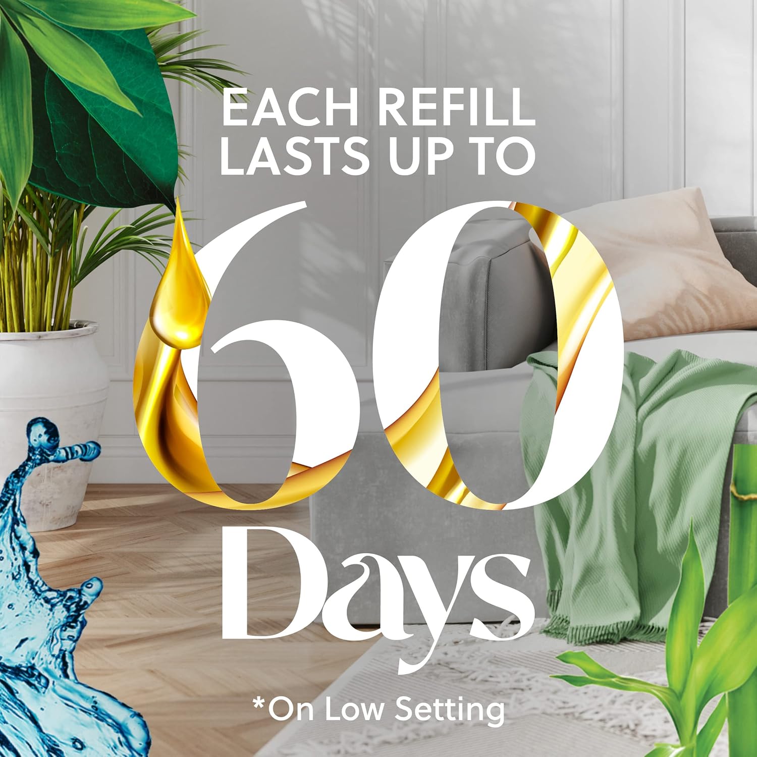 Air Wick Plug in Scented Oil Refill, 10ct, Lavender & Chamomile, Air Freshener, Essential Oils, Eco Friendly