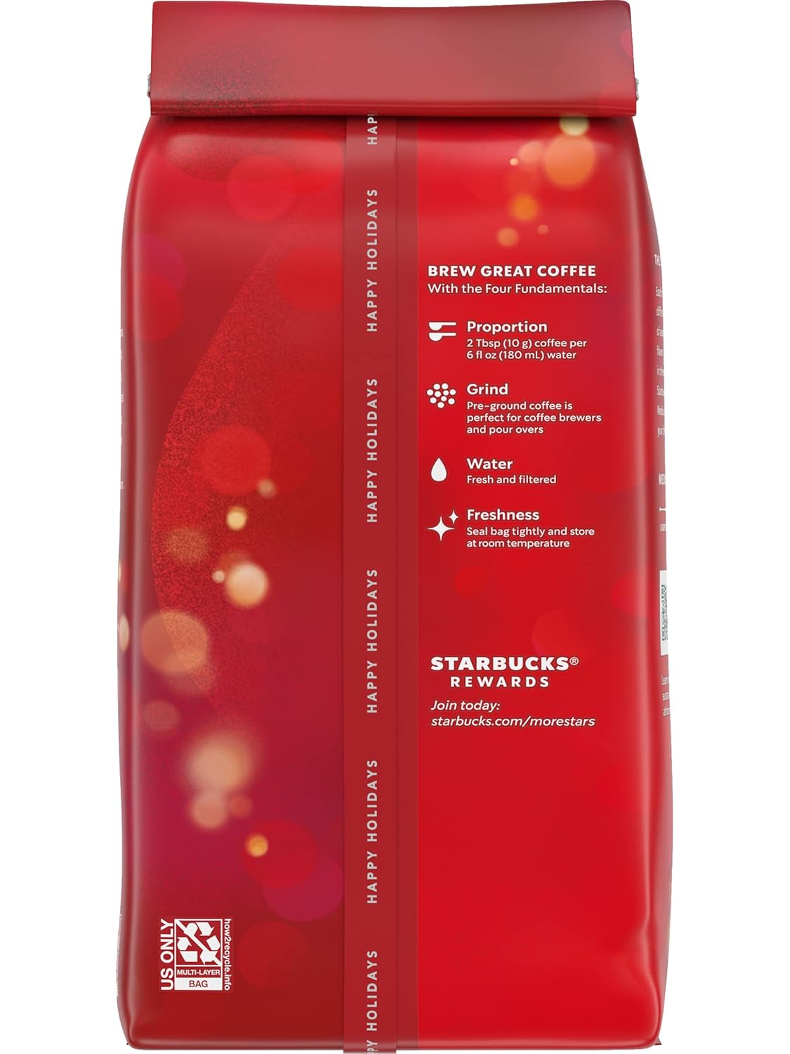 Starbucks Ground Coffee, Medium Roast Coffee, Pike Place Roast, 100% Arabica, 1 Bag (28 Oz)