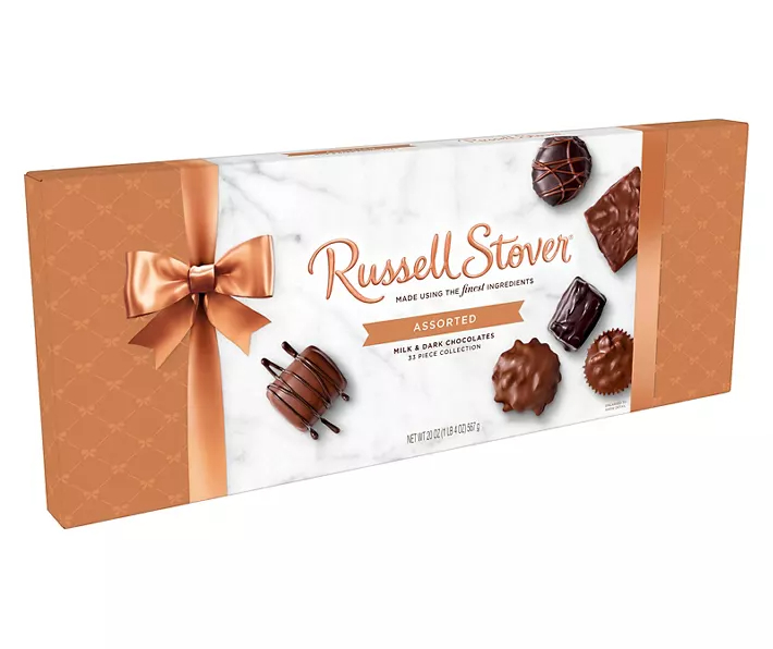 Assorted Milk & Dark Chocolates Box, 20 Oz.