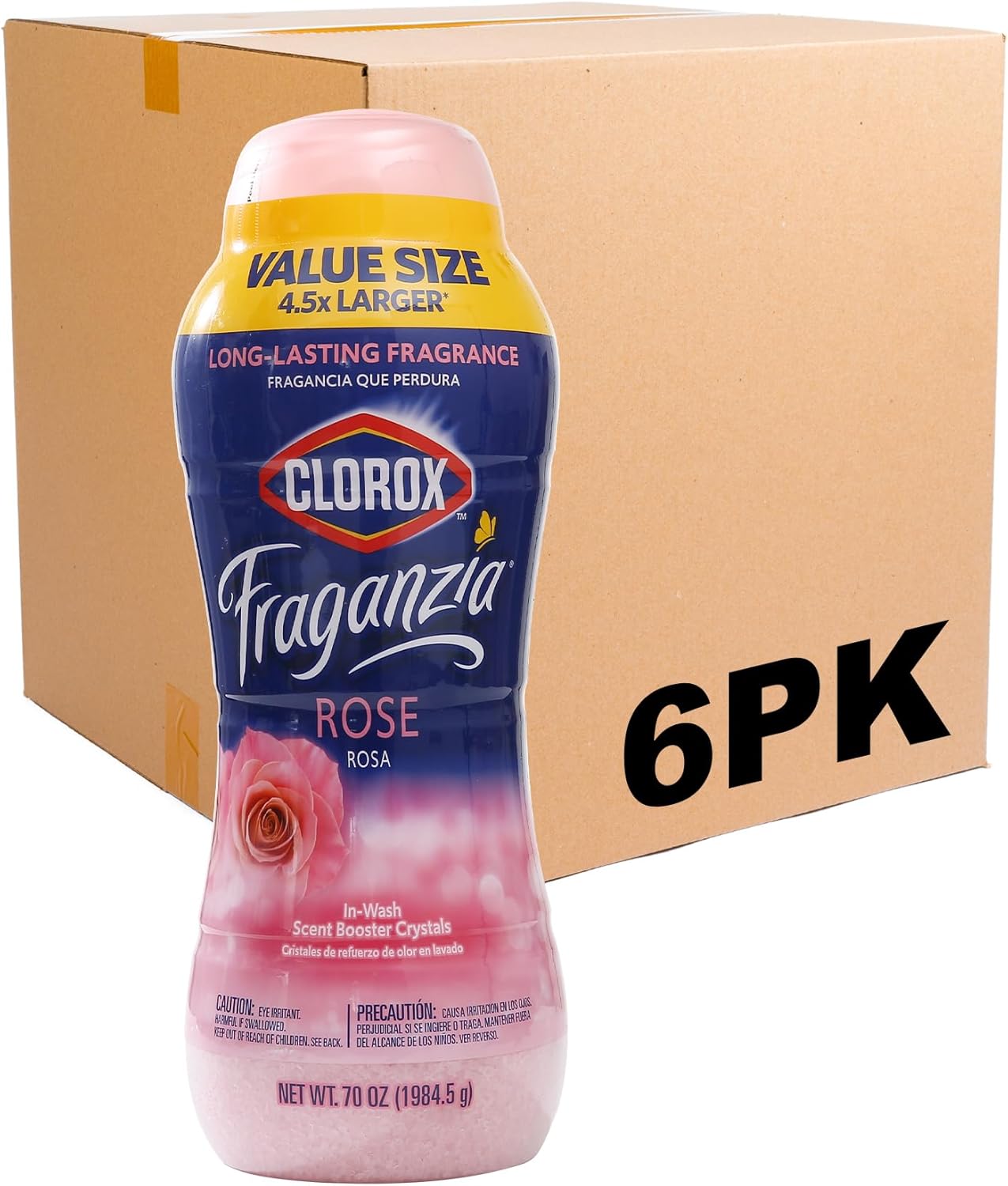 Clorox Fraganzia In-Wash Scent Booster Crystals in Ocean Scent, 18 Oz Twin Pack | Laundry Scent Booster Crystals | In-wash Scent Booster for Fresh Laundry in Ocean Scent 18 Ounce Twin Pack, 36oz