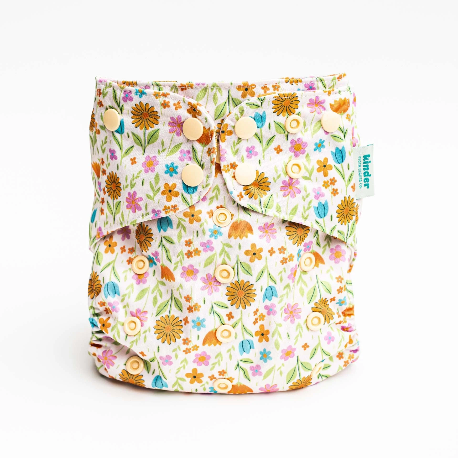Kinder Cloth Diaper Co. Patterned Pocket Cloth Diaper with Athletic Wicking Jersey