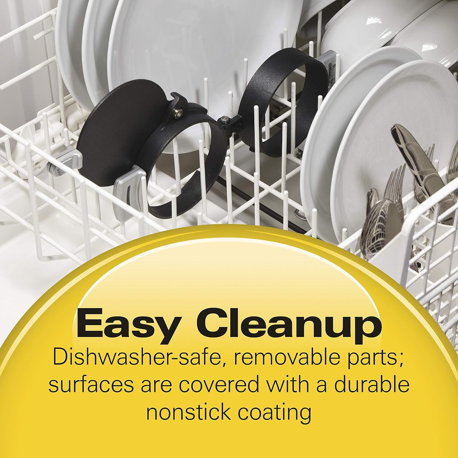 Hamilton Beach Breakfast Sandwich Maker with Egg Cooker Ring, Customize Ingredients, English Muffins, Croissants, Mini Waffles, Perfect White Elephant Gifts, Single, Black