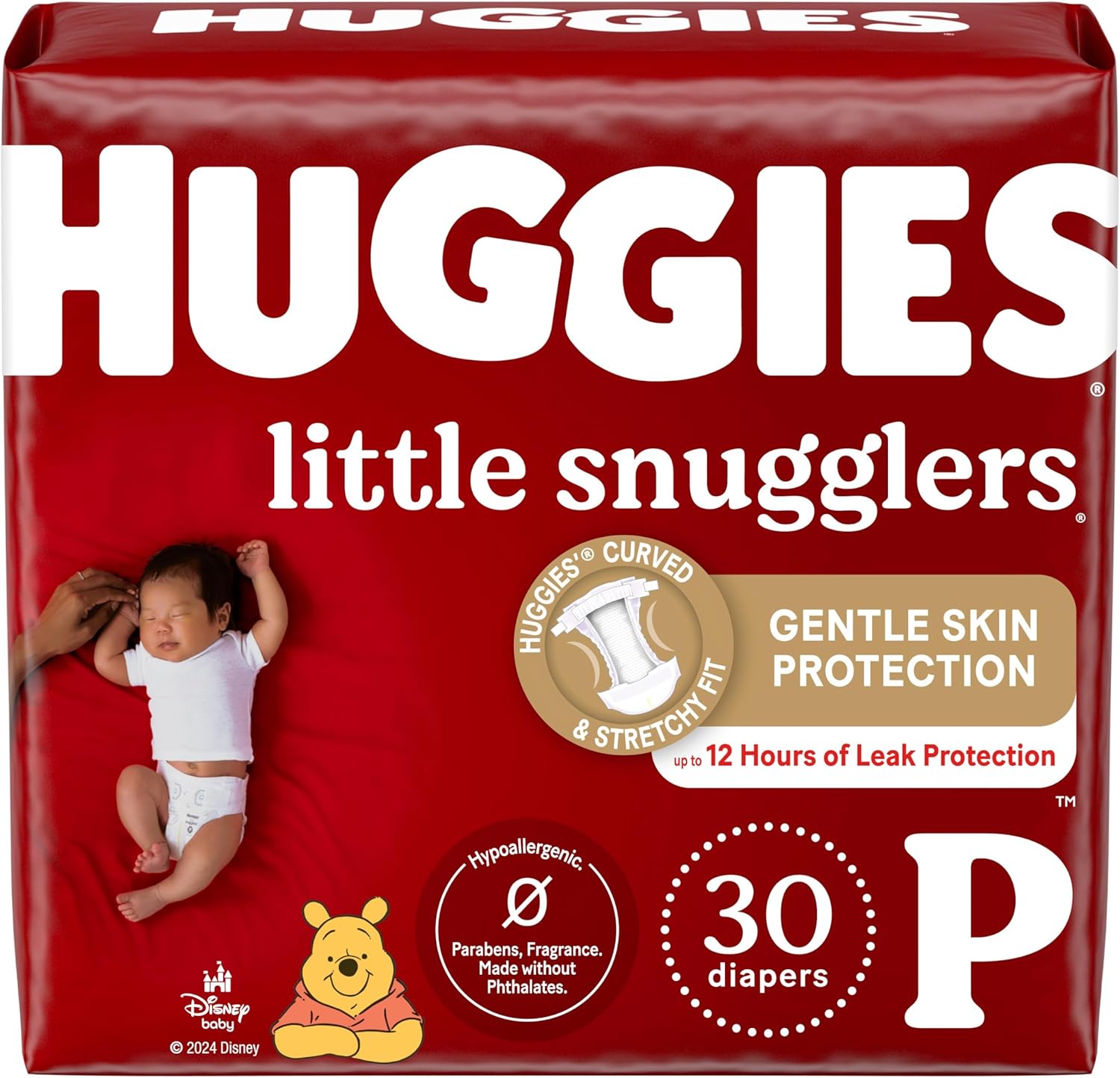 Huggies Size 1 Diapers, Little Snugglers Diapers, Size 1 (8-14 lbs), 198 Ct (6 packs of 33)