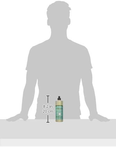 MRS. MEYER'S CLEAN DAY Liquid Dish Soap, Biodegradable Formula, Basil, 16 fl. oz - Pack of 3