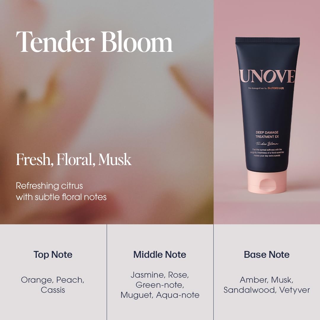 UNOVE Deep Damage Hair Treatment Mask Ex 320 ml/10.82fl.oz | Protein-Rich Nourishment | Deep Conditioner for Dry Damaged Hair | Fast & Easy Hair Mask | Deep Conditioning & Moisturizing | DR.FORHAIR