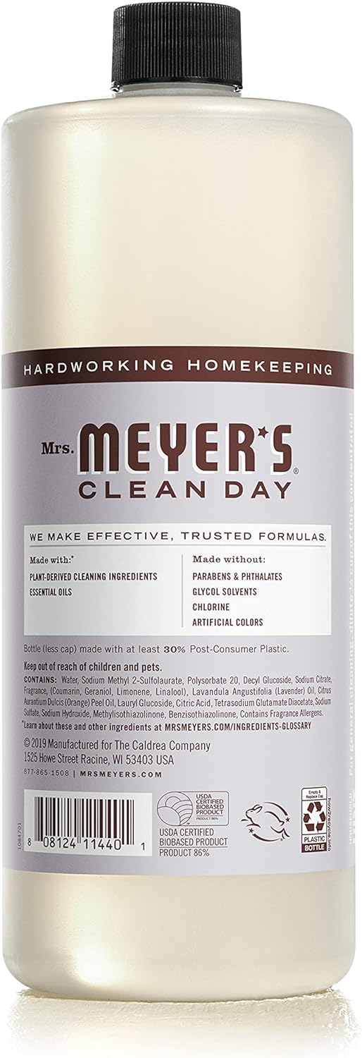 Mrs. Meyer's All-Purpose Cleaner Spray, Lemon Verbena, 16 fl. oz - Pack of 3