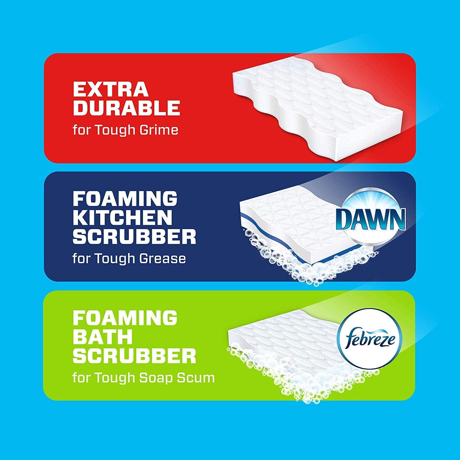 Mr. Clean Magic Eraser Extra Durable, Cleaning Pads with Durafoam, 4 count