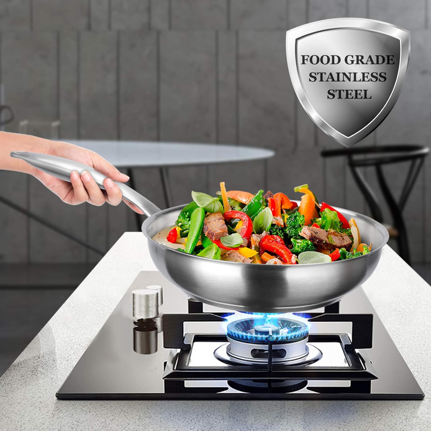 Duxtop Portable Induction Cooktop, Countertop Burner Induction Hot Plate with LCD Sensor Touch 1800 Watts, Silver 9600LS/BT-200DZ