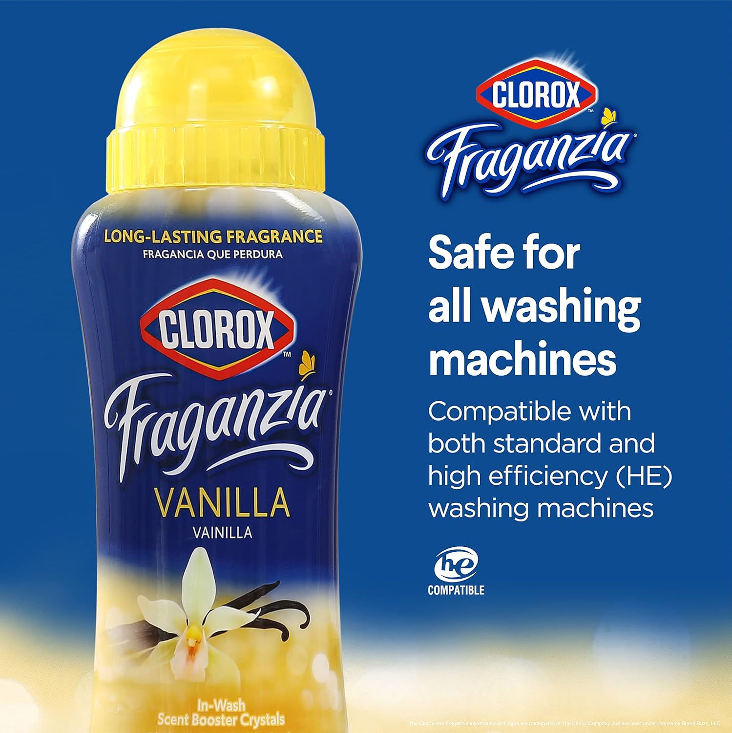 Clorox Fraganzia In-Wash Scent Booster Crystals in Ocean Scent, 18 Oz Twin Pack | Laundry Scent Booster Crystals | In-wash Scent Booster for Fresh Laundry in Ocean Scent 18 Ounce Twin Pack, 36oz