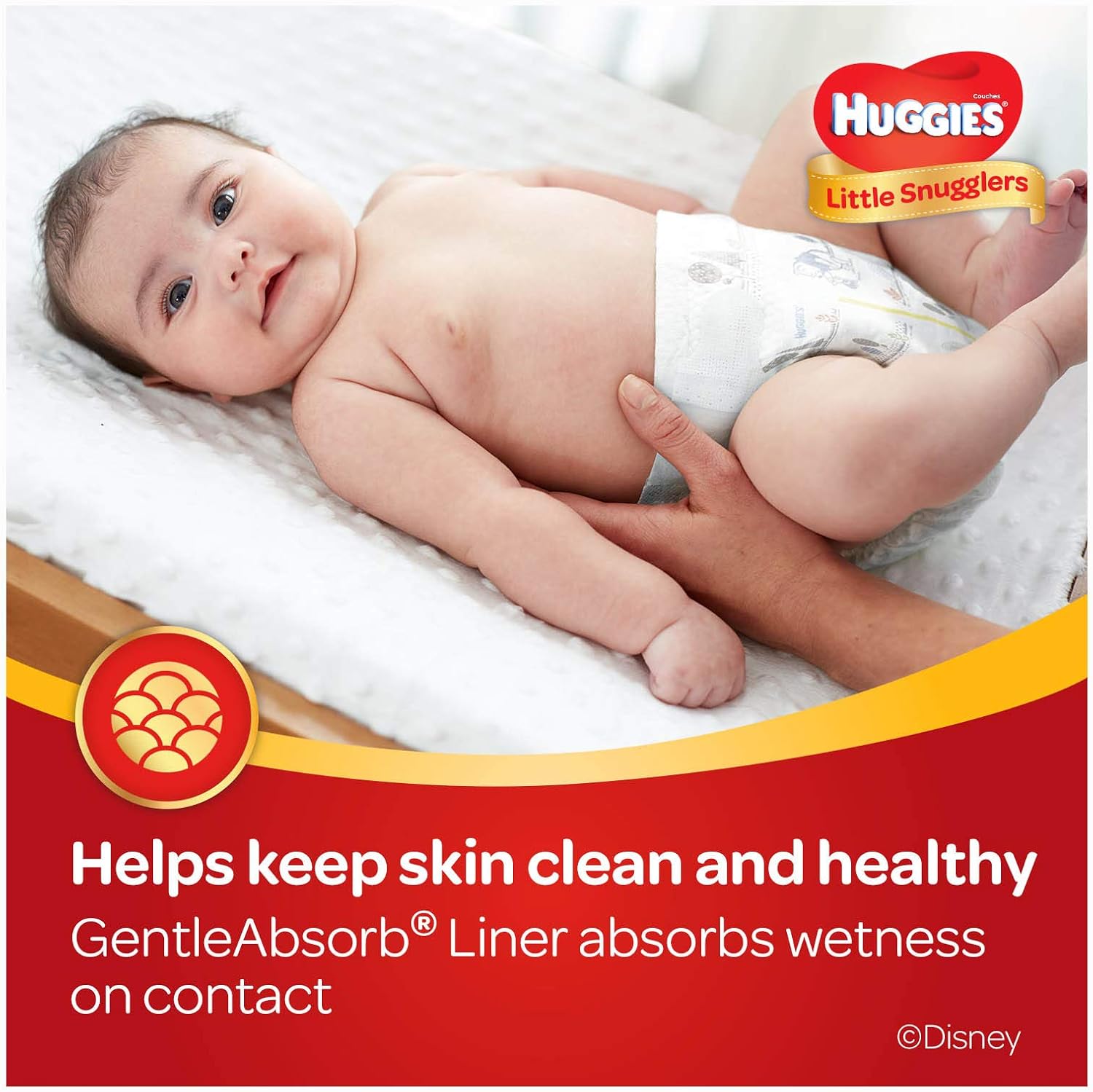 Huggies Size 1 Diapers, Little Snugglers Diapers, Size 1 (8-14 lbs), 198 Ct (6 packs of 33)