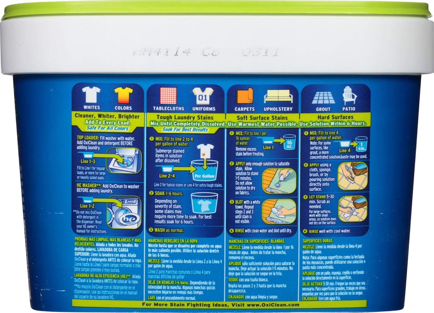 OxiClean Free Versatile Stain Remover Powder, 3 lb