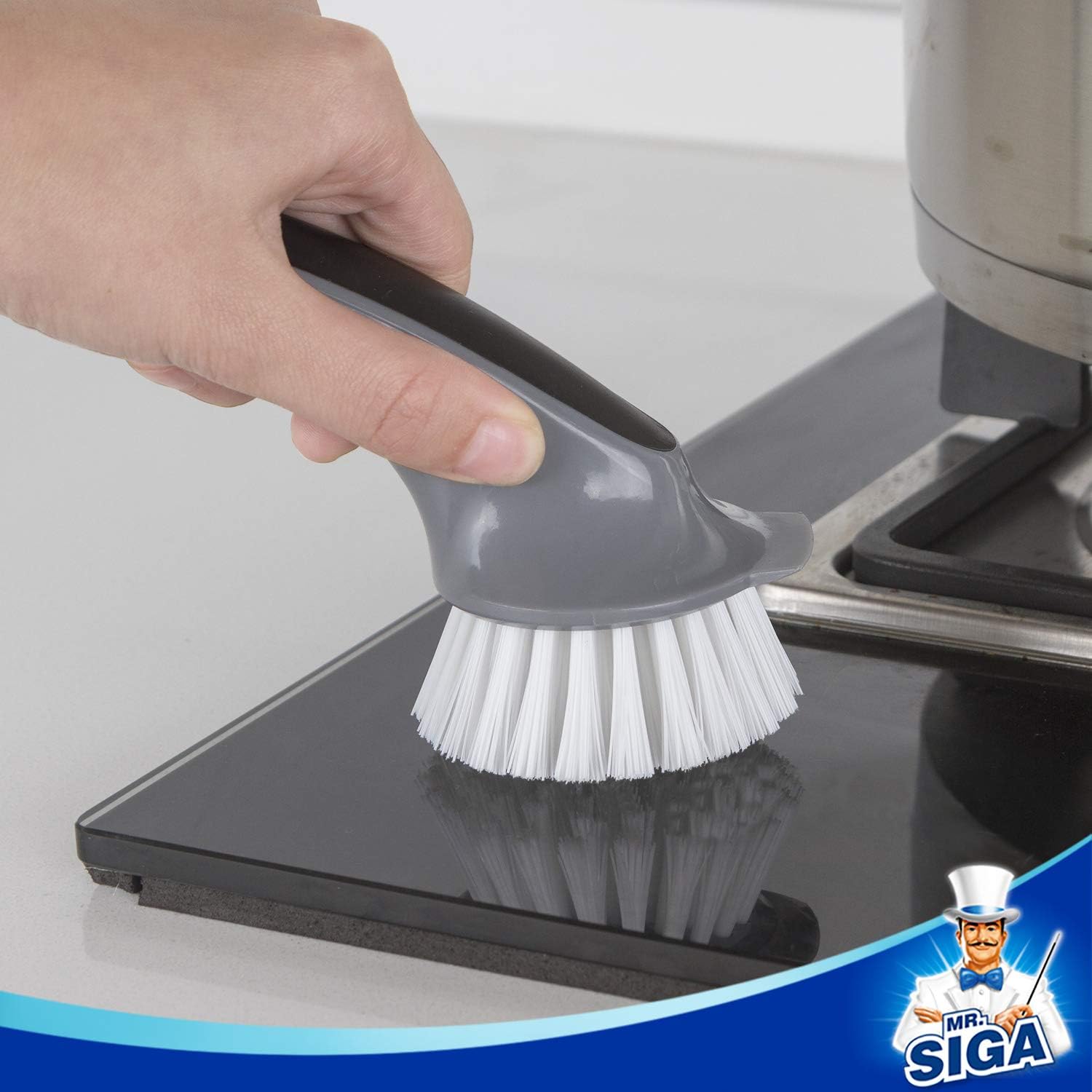 MR.SIGA Pot and Pan Cleaning Brush - Pack of 2