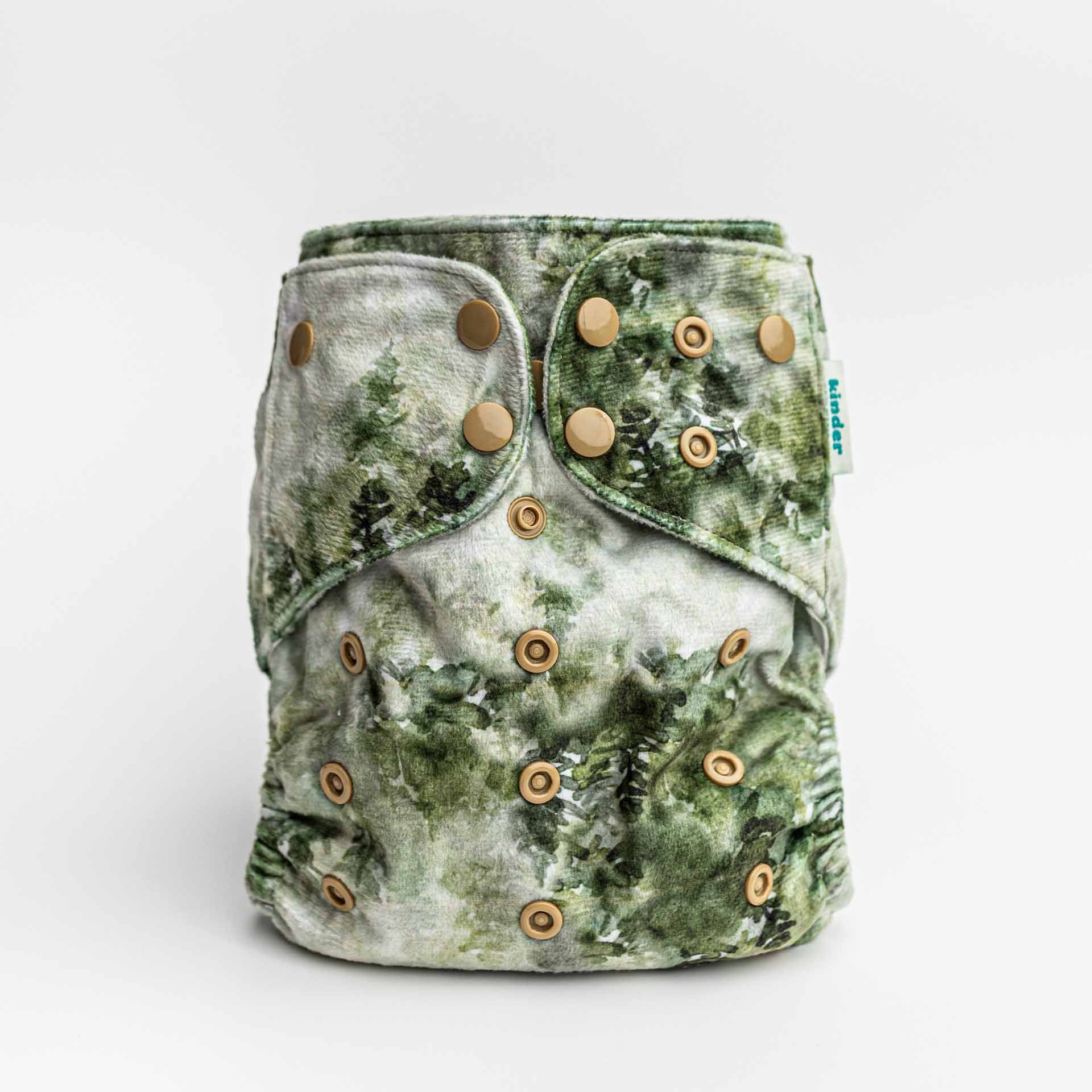 Kinder Cloth Diaper Co. Lounger Pocket Cloth Diaper — Minky Fleece with Athletic Wicking Jersey