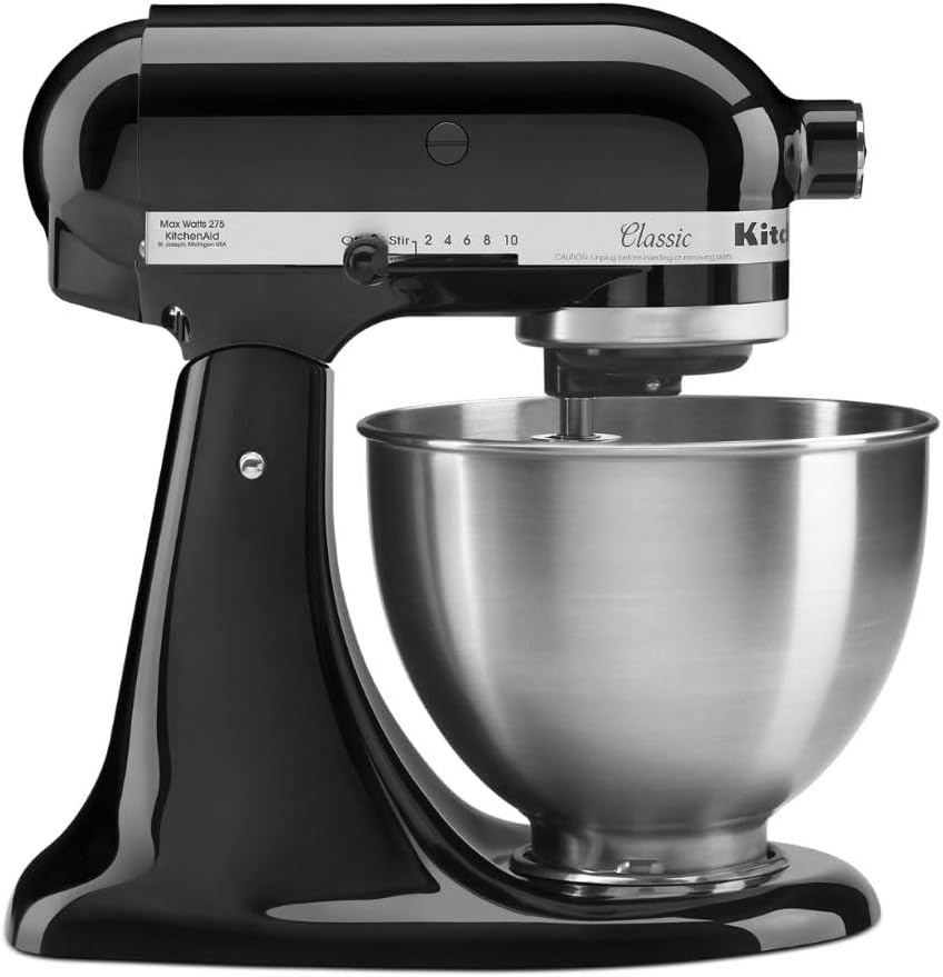 KitchenAid Classic Series 4.5 Quart Tilt-Head Stand Mixer K45SS, White