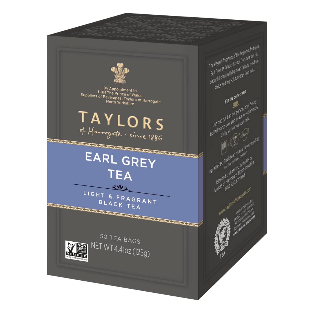 Taylors of Harrogate Organic Peppermint Herbal Tea, 50 Count