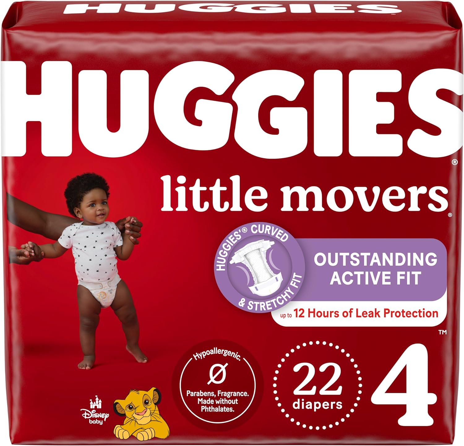 Huggies Size 5 Diapers, Little Movers Baby Diapers, Size 5 (27+ lbs), 120 Count (2 Packs of 60)