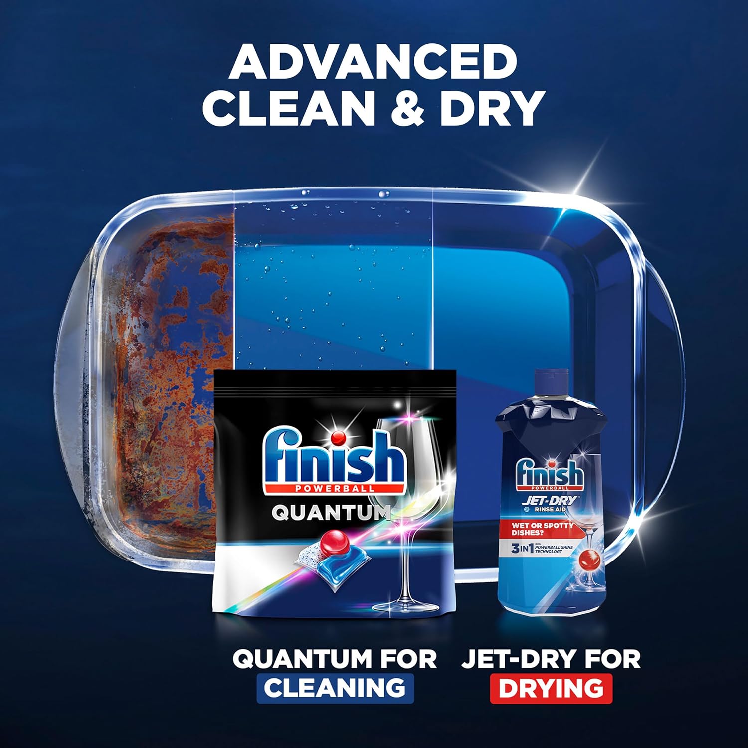 Finish Jet-dry, Rinse Agent, Ounce Blue 32 Fl Oz