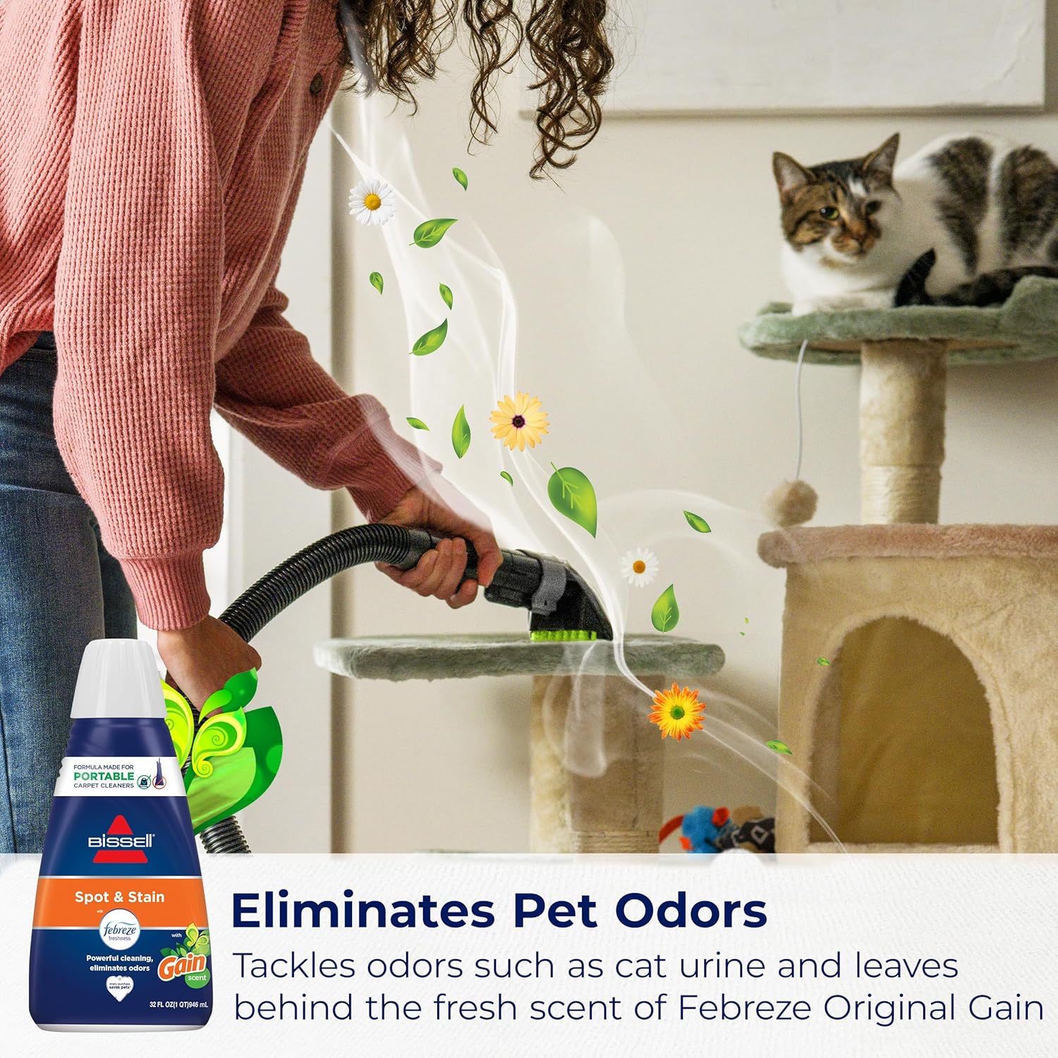 Bissell Professional Spot and Stain + Oxy Portable Machine Formula, 32 Fl Oz (Pack of 1)