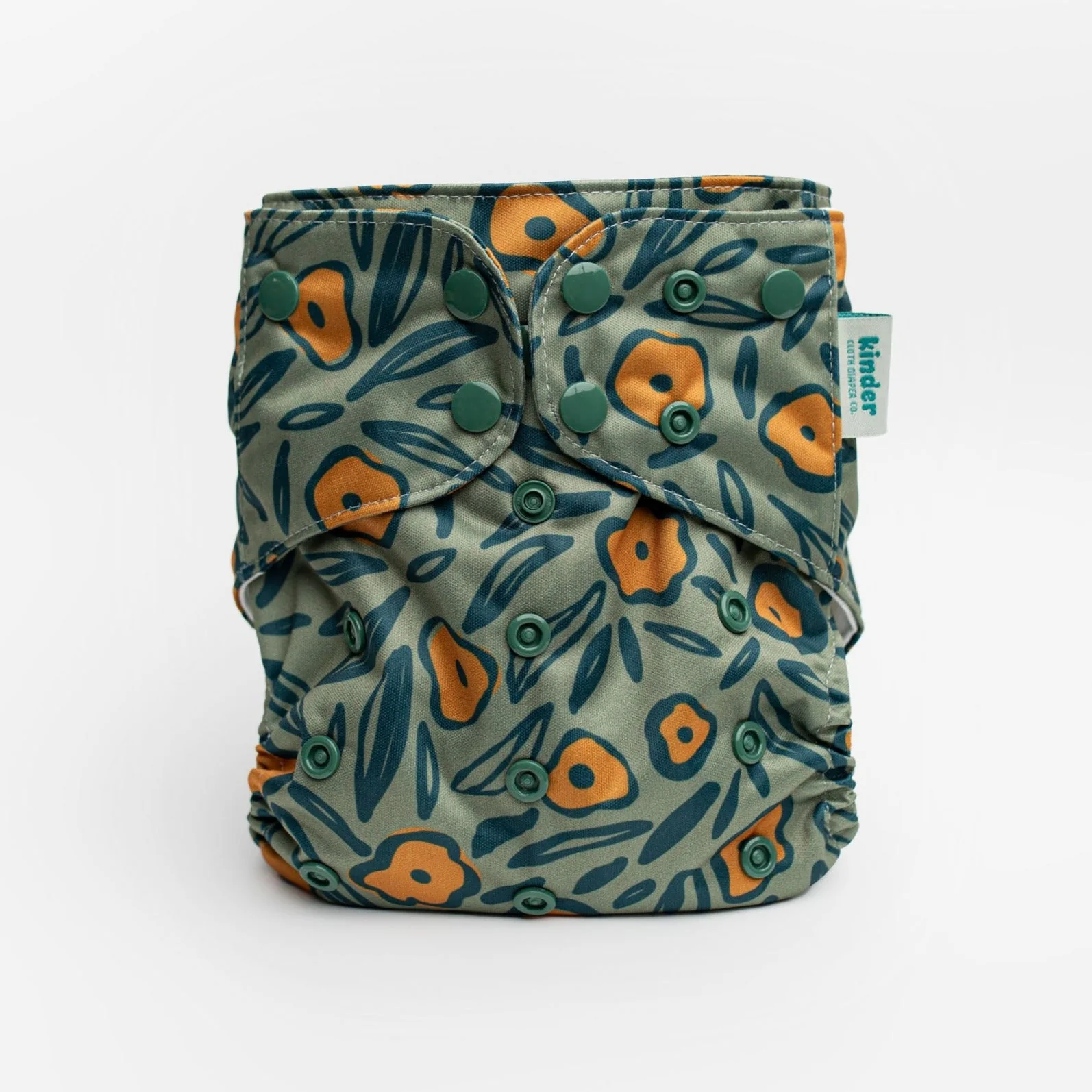 Kinder Cloth Diaper Co. Patterned Basics Pocket Cloth Diaper with Athletic Wicking Jersey