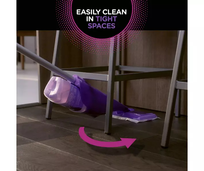 Swiffer WetJet Mop Starter Kit (1 Spray Mop, 5 Mopping Pads, 1 Floor Cleaner Liquid Solution)