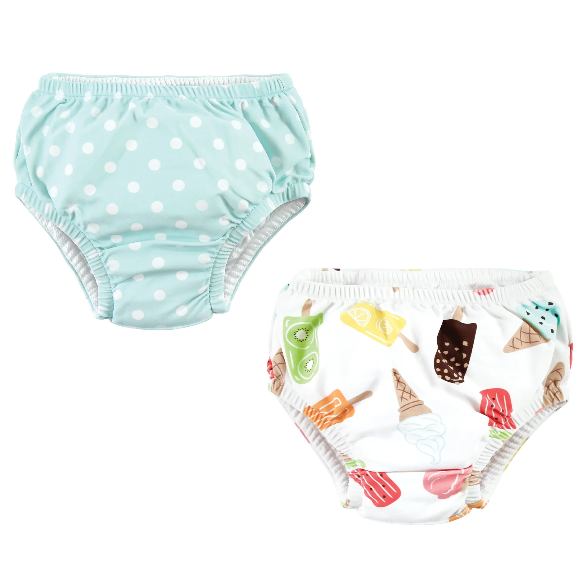 Hudson Baby Infant Girl Swim Diapers, Ice Cream