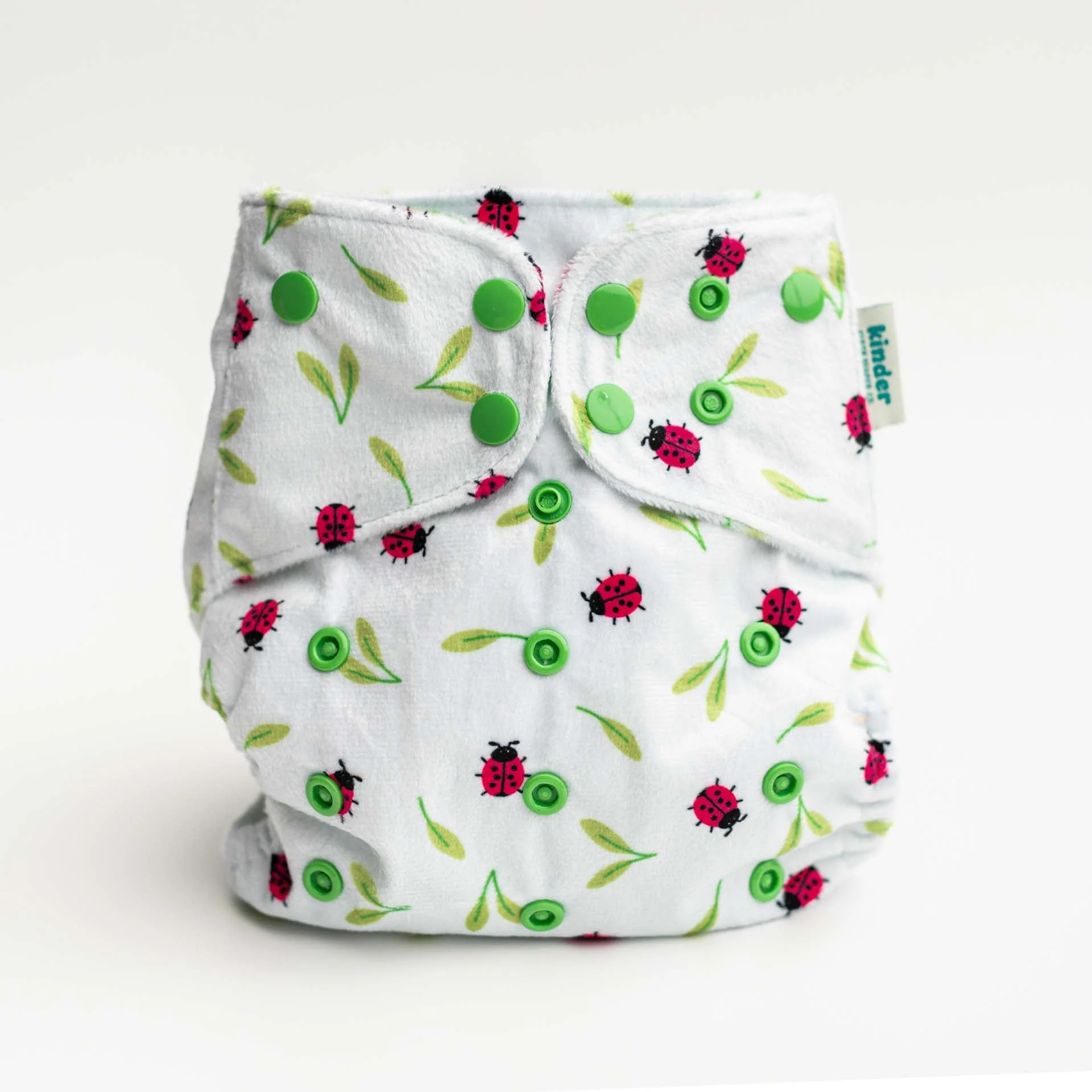 Kinder Cloth Diaper Co. Basics Lounger Pocket Cloth Diaper — Minky Fleece with Athletic Wicking Jersey