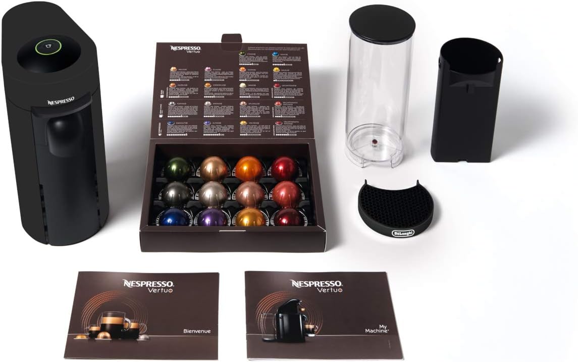 Nespresso Vertuo Plus Coffee and Espresso Maker by De'Longhi, Grey